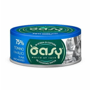 Oasy OASY More Love Tuna s inćunima - mokra hrana za mačke - 70g