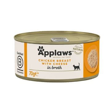 Applaws APPLAWS Hrana za odrasle mačke - pileća prsa sa sirom - mokra hrana - 70g
