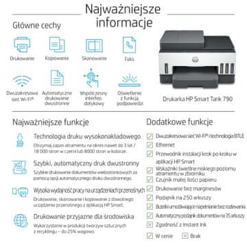 slomart HP Smart Tank 790 multifunkcijski pisač, tintni, A4, 4800x1200 DPI, 15 ppm, Wi-Fi