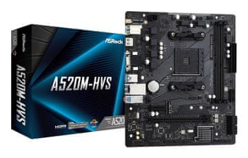 Asr ASRock A520M-HVS matična ploča, Socket AM4, Micro ATX