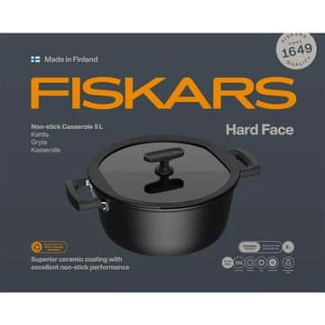 slomart FIS lonac Hard Face 5L s poklopcem, protiv prianjanja