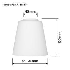 ActiveJet Activejet abažur 'EMILY', promjer 12 cm, bijeli