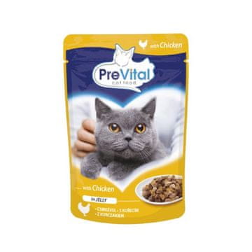 PreVital PREVITAL Piletina u želeu - mokra hrana za mačke - 100g