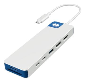HYPER HD4103BUGL USB 3.2 Gen 1 Type-C Hub - 4K HDMI, 100W PD, Plavi/Bijeli