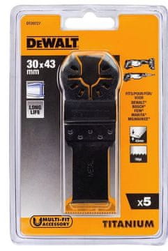 Titanium DeWALT list pile s titanijskim premazom 30 mm x 43 mm (set 5 komada)