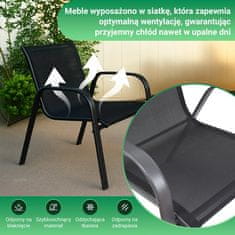 Garden Black Forest vrtni set namještaja, crni