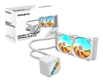 Gigabyte GIGABYTE GAMING 240 ICE CPU vodeno hlađenje, 2x120mm ARGB ventilatora, bijelo