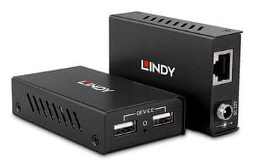 Lindy Lindy 43408 USB 2.0 produžetak 100m Cat.6, crni