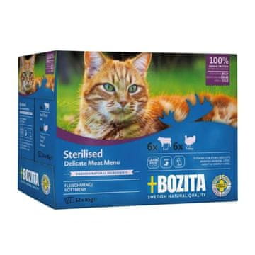 Bozita BOZITA Sterilised hrana za mačke u vrećici - mix mesa za sterilizirane, 12x85g
