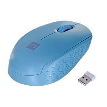 NAT NATEC STORK miš, 1600 DPI, bežični RF + USB, plavi