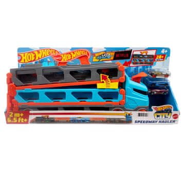 Hot Hot Wheels City Speedway Hauler Carrier s 3 autića