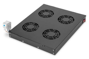 Digitus Digitus DN-19 FAN-4 ventilatorska jedinica za 483 mm (19") ormare, crna