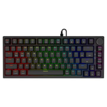 SAVIO Savio ASTRAL BLACK JADE gaming tipkovnica, USB Type-C, US tipke, Crna