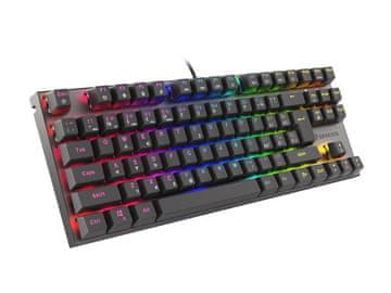slomart Genesis Thor 303 TKL mehanička gaming tipkovnica, crveni prekidači, RGB osvjetljenje, CZ/SK