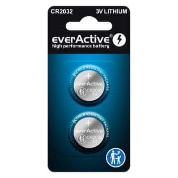 slomart Litijumske baterije everActive CR2032 - blister pakiranje 2 komada