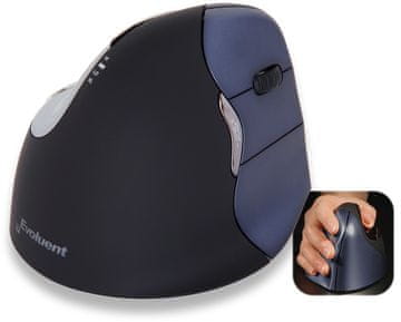 slomart Evoluent VM4RW bežični laserski miš, RF, crna
