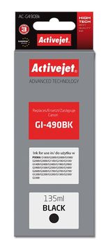 ActiveJet Activejet AC-G490Bk boca tinte za Canon GI-490BK, crna, 135 ml