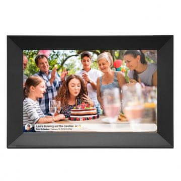 Denver Denver PFF-1063BLACK digitalni foto okvir 25.6 cm (10.1") crni, na dodir, Wi-Fi