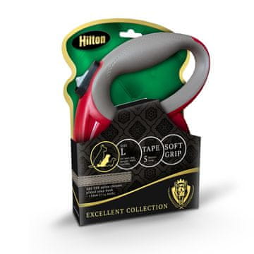 Hilton HILTON Smart dog L (30 kg) - rolo povodac, bordo-sivi, 5 m