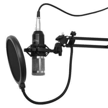 slomart MED MIC Studio i streaming mikrofon MT397S s dodacima, crni