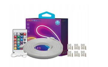 Vention Vention PAEWJ-EU silikonska LED traka, 5m, IP65, 12V DC, s IR daljinskim