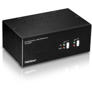 TrendNet TRENDnet TK-240DP KVM prekidač, crna