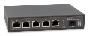 Level One LevelOne GEP-0625 mrežni prekidač, 2.5G Ethernet, PoE, crni