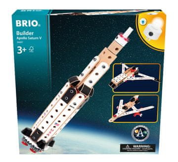 slomart Brio BUILDER NASA Apollo Saturn V - Konstrukcijski set (od 3 god.)