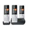 slomart Gigaset 500A Comfort Trio bežični telefon s sekretaricom, srebrna/crna