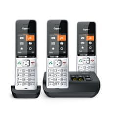 slomart Gigaset 500A Comfort Trio bežični telefon s sekretaricom, srebrna/crna