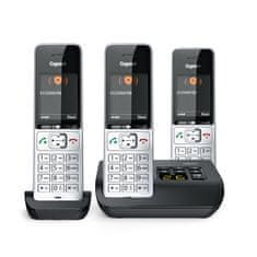 slomart Gigaset 500A Comfort Trio bežični telefon s sekretaricom, srebrna/crna