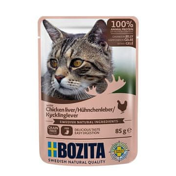 Bozita BOZITA Pileća jetra komadići u želeu - mokra hrana za mačke - 85g