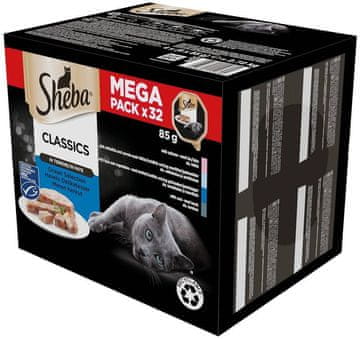 Sheba SHEBA Classics mokra hrana za mačke - mješavina ribe - 32 x 85g