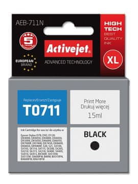 ActiveJet Activejet AEB-711N zamjenska tinta za Epson, Supreme, 15 ml, crna