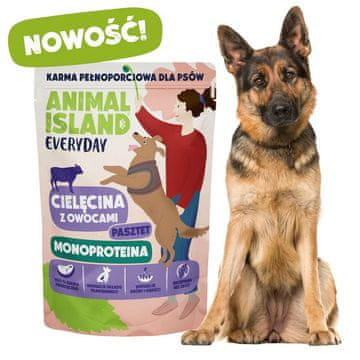 Animal ANIMAL ISLAND Everyday Monoprotein Losos - mokra hrana za pse - 300g