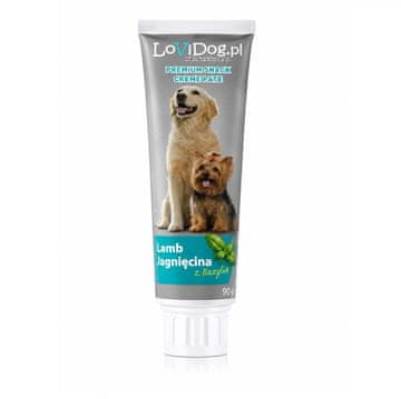 slomart LOVIDOG Janjetina s bosiljkom - poslastica za pse - 90g