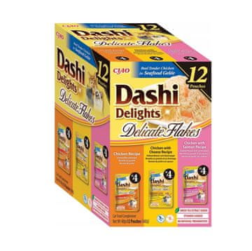Inaba INABA Dashi Delights Pahuljice s mješavinom okusa - mokra hrana za mačke - 12x40g