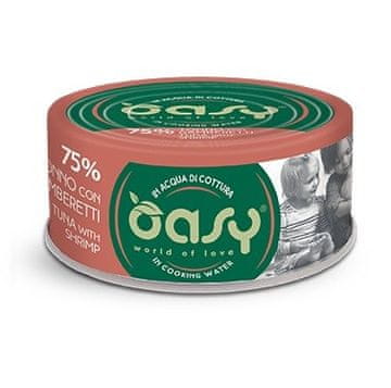 Oasy OASY More Love mokra hrana za odrasle mačke - tuna s kozicama - 70g