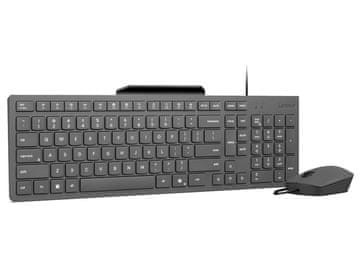 Lenovo Lenovo 310 USB žičani set tipkovnice i miša, US, crni