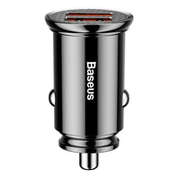 BASEUS Baseus AB30BK punjač za mobilne uređaje, crni Auto