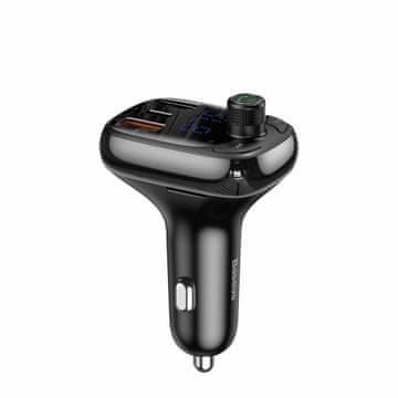 BASEUS Baseus CCMT000101 FM transmiter, Bluetooth, crni