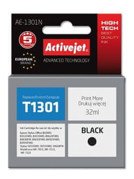 ActiveJet A Jetta Black Ink Cartridge (XL) - Replacement for Epson T1301