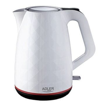 Adler Adler AD 1277 W električni kuhalo za vodu, 1.7L, 2200W, bijela