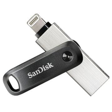 slomart SanDisk iXpand USB stick 256 GB, USB-A / Lightning, srebrna/crna
