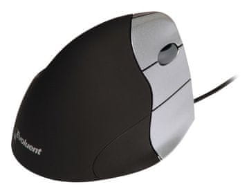 slomart Evoluent VM3R Ergonomska vertikalna miška, 2600 DPI, crna, USB-A