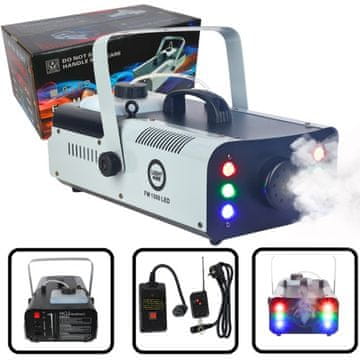FM LIGHT4ME FM 1500 LED stroj za dim 1500W s RGB LED, bežični daljinski upravljač