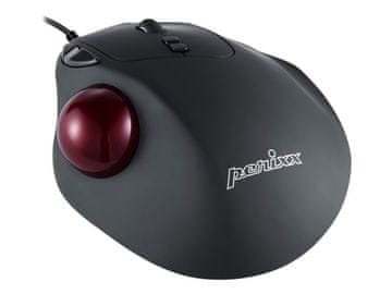 slomart Perixx PERIMICE 517 žičani miš, laserski, 34mm trackball, crni