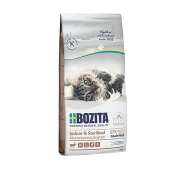 Bozita BOZITA Indoor & Sterilised Grain Free Sjeverno jelenje, 2kg