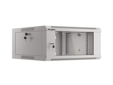 Lanberg LANBERG zidni stalak 19" 4U 570x600mm Brza montaža, Siva