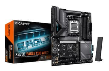 slomart GIGABYTE X870E EAGLE X3D WIFI7 Matična ploča - AM5, DDR5 9000Hz, Wi-Fi 7